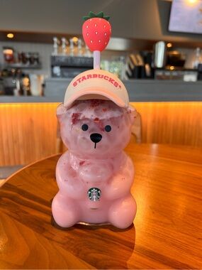 Starbucks pink bearista cup